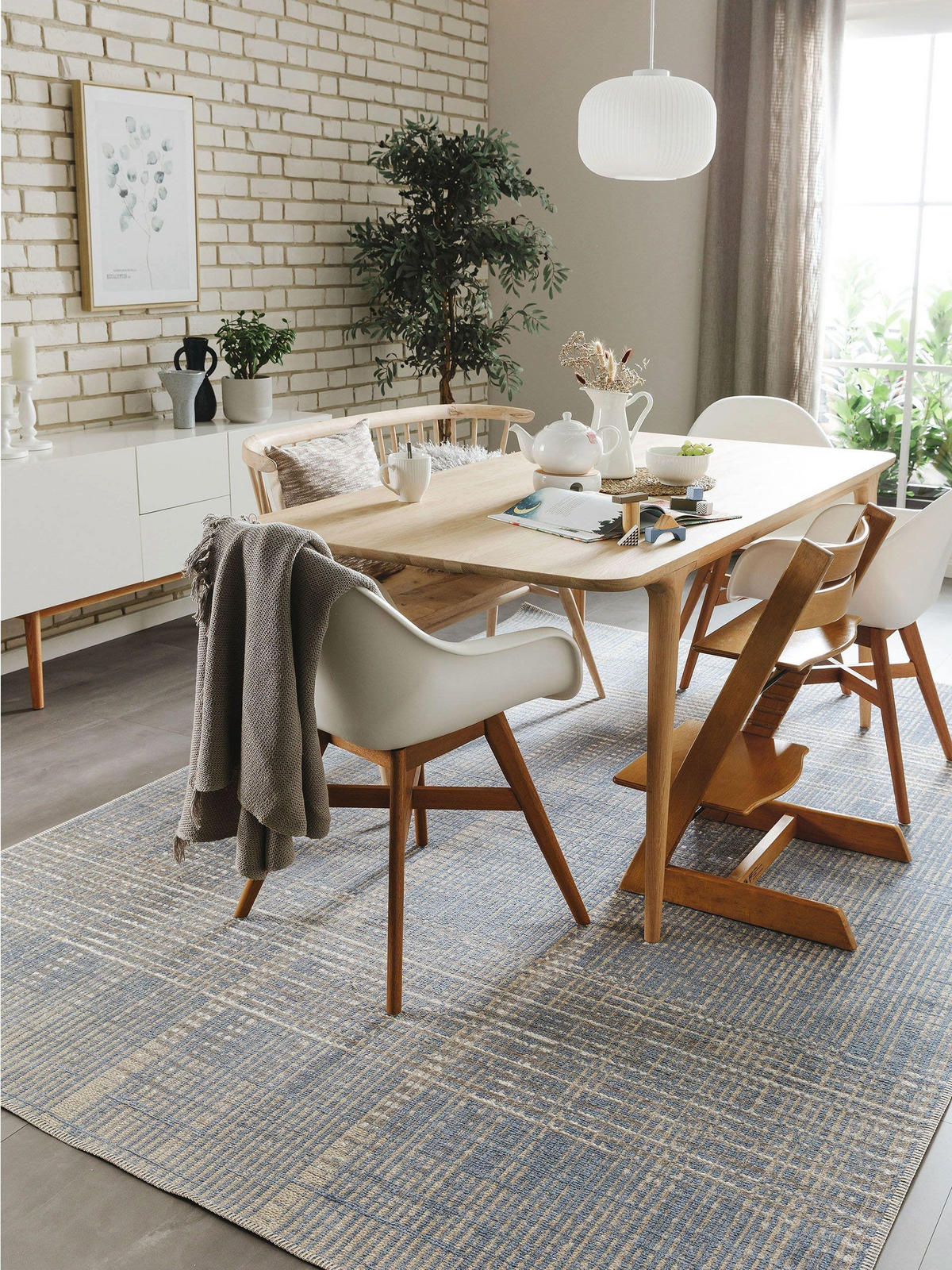 Outdoorteppich Kiano Multicolor/Blau 120x170 cm - Multicolor, Textil (120/170cm) - benuta Nest