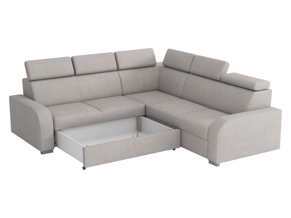 ECKSOFA Oslo 2rR2p - Gelb/Silberfarben, Holz/Kunststoff (250/250cm) - MIRJAN24