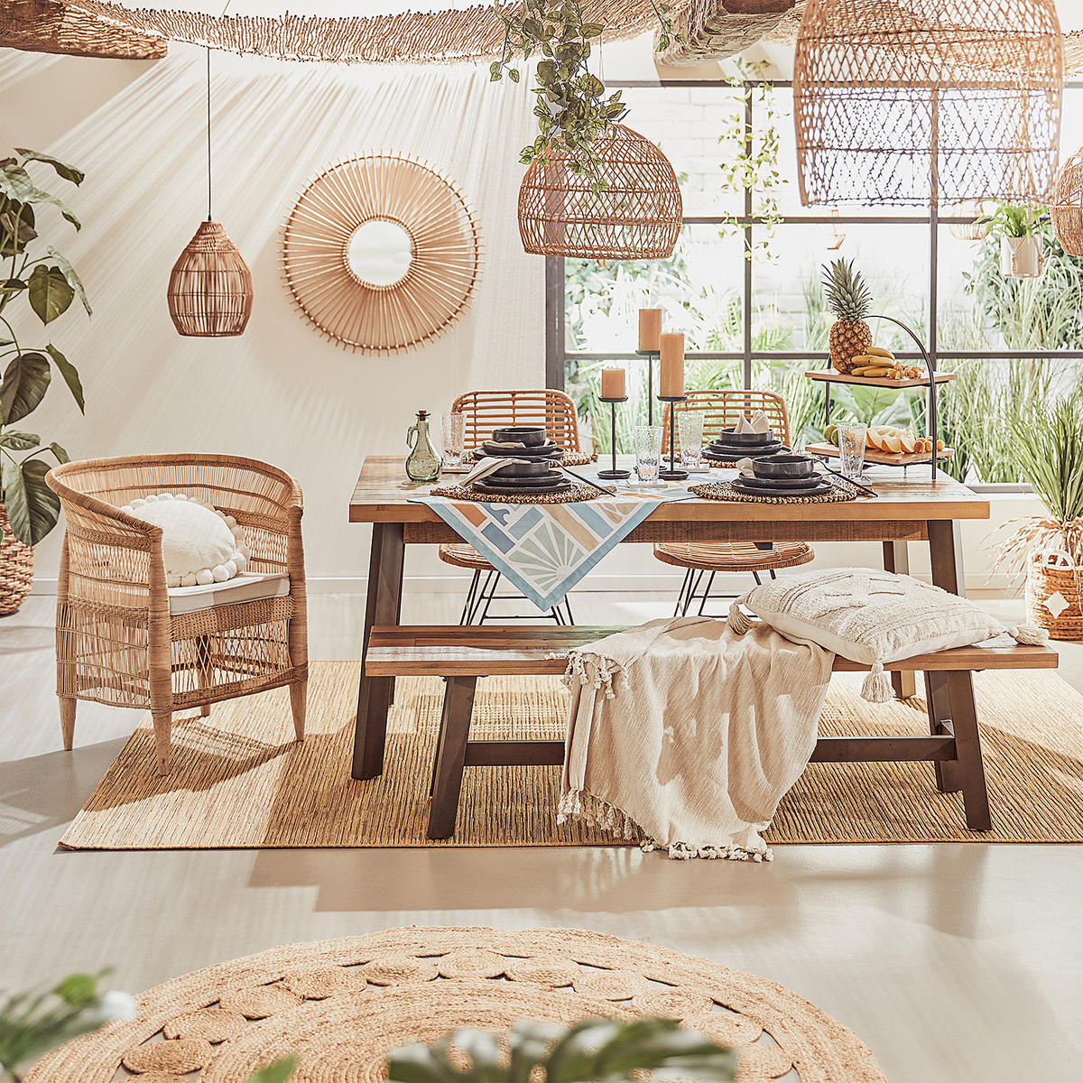 KISSEN Formentera - Beige, Textil (50/50cm) - Butlers