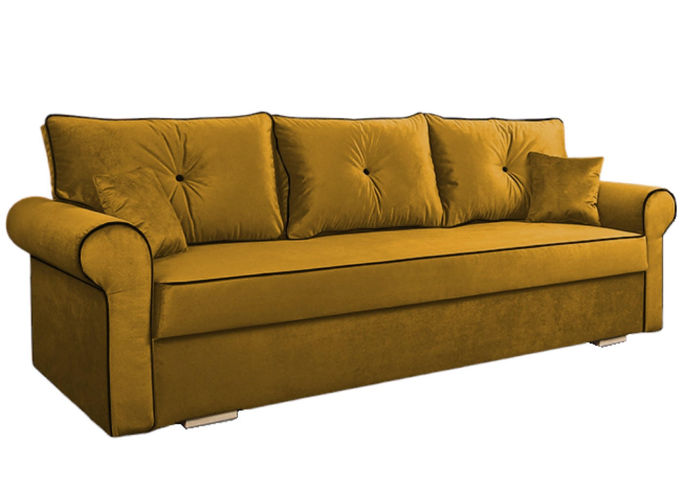 SOFA Granatowy TANGO Mit Hockern - Blau, Textil (238/85/87cm) - Sepro Meble