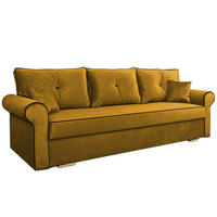 SOFA Granatowy TANGO Mit Hockern - Blau, Textil (238/85/87cm) - Sepro Meble