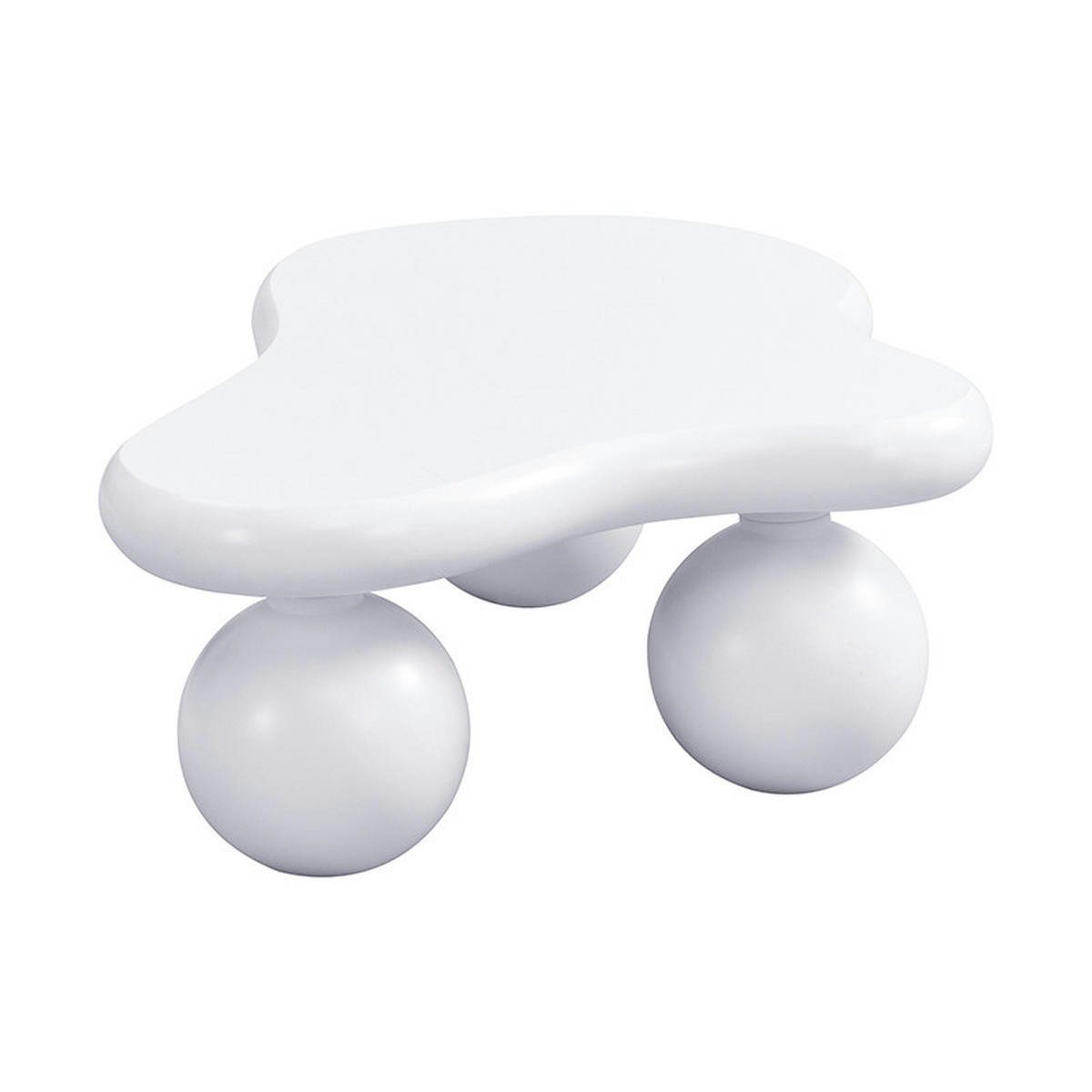 COUCHTISCH Wolkenstil 95/32 cm weiß mit LED-Beleuchtung 16 Farben - Weiß, Holzwerkstoff (95/62.5/32cm) - OKWISH