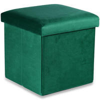 SITZBOX Cortona M Grüner Samt - Grün, Textil (30/30/30cm) - Komodee