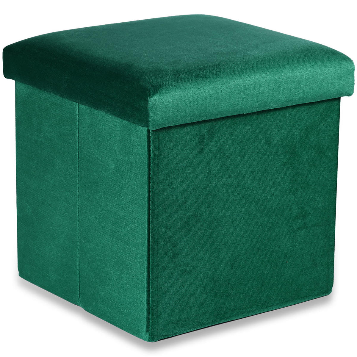 SITZBOX Cortona M Grüner Samt - Grün, Textil (30/30/30cm) - Komodee