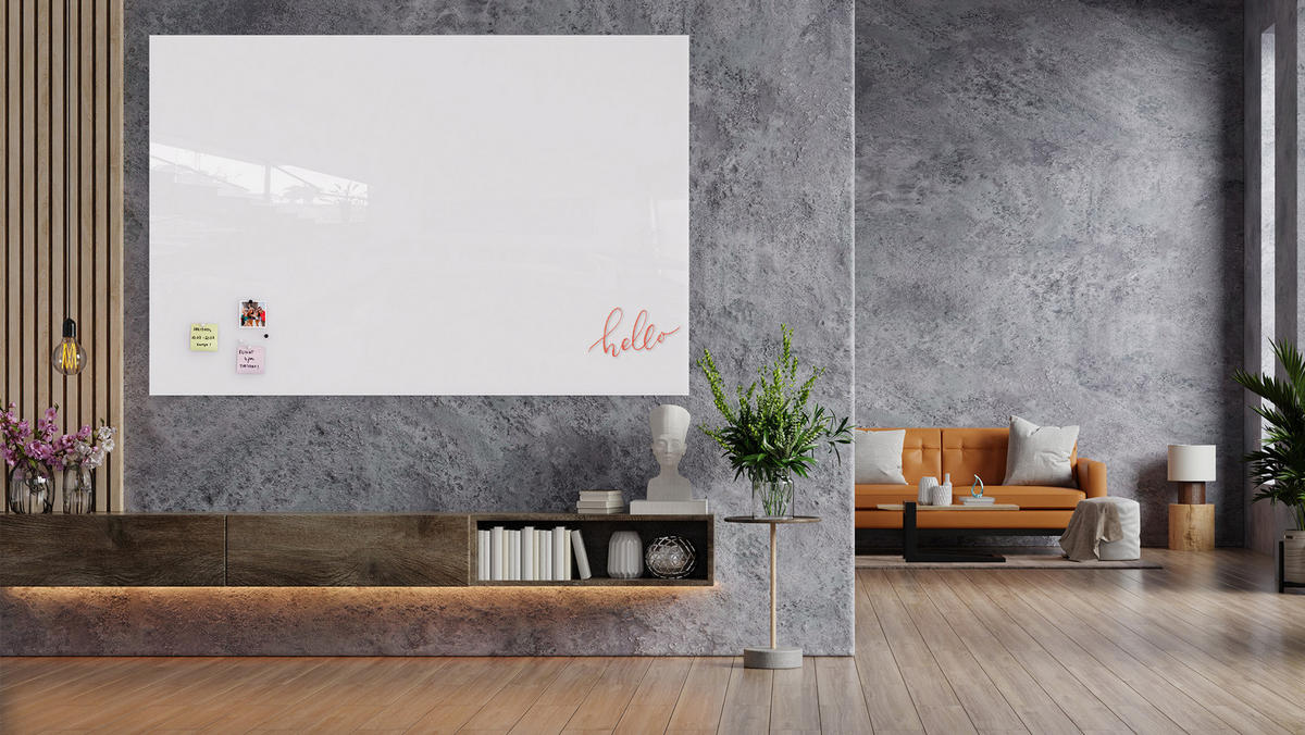 GLASBOARD - Premium SUPERWHITE Perlweiß 180x120cm - Weiß, Glas (180/120/0.7cm) - ALLboards