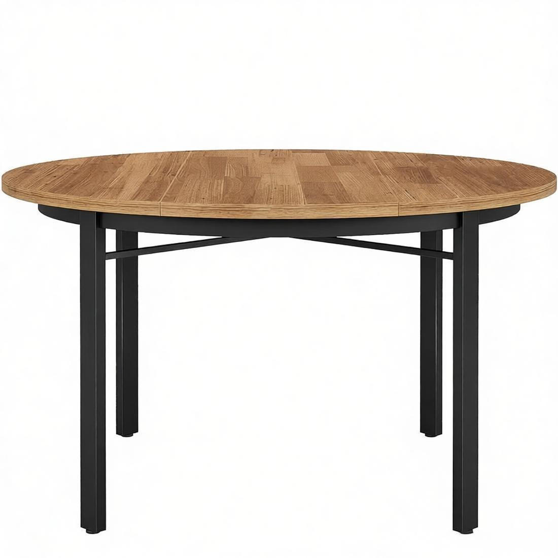 ESSTISCH Braun 118.5/118.5/76 cm - Schwarz, Holz (118.5/118.5/76cm) - PANGIVO