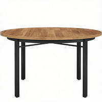 ESSTISCH Braun 118.5/118.5/76 cm - Schwarz, Holz (118.5/118.5/76cm) - PANGIVO