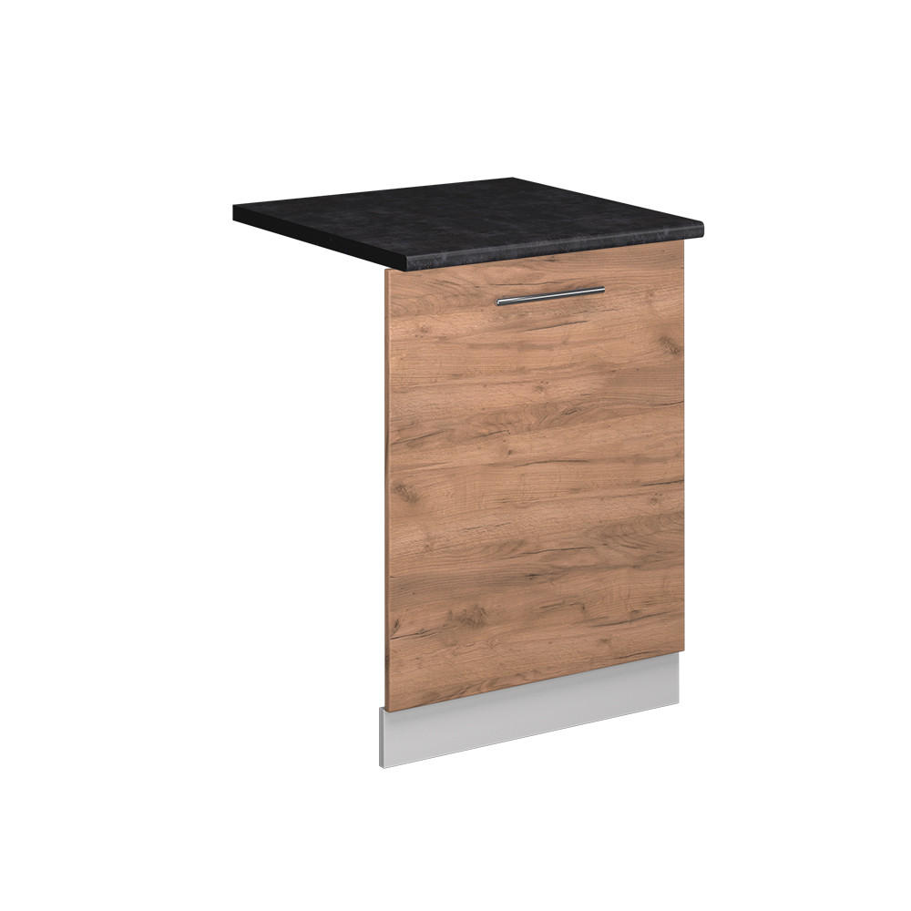 DISKMASKINENS FRONTPANEL Fame-Line Goldkraft ek 60 cm , AP Antracit Ekfärgad, Vit 81.8/60/60 cm