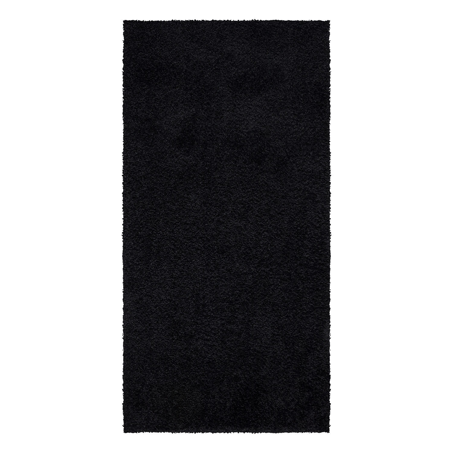 HOCHFLOR-TEPPICH City Shaggy 500 Schwarz 80x150 cm - Schwarz, Textil (80/150cm) - carpet city