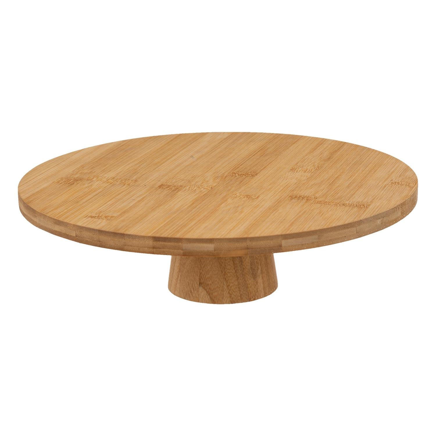 TORTENSTÄNDER Bambus Braun 28/28/28 cm - Braun, Naturmaterialen (28/28cm) - Secret de Gourmet