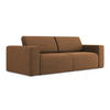 3-SITZER SOFA Strukturstoff Stoff Orange - Beige/Terra cotta, Kunststoff/Textil (224/80/103cm) - Makamii