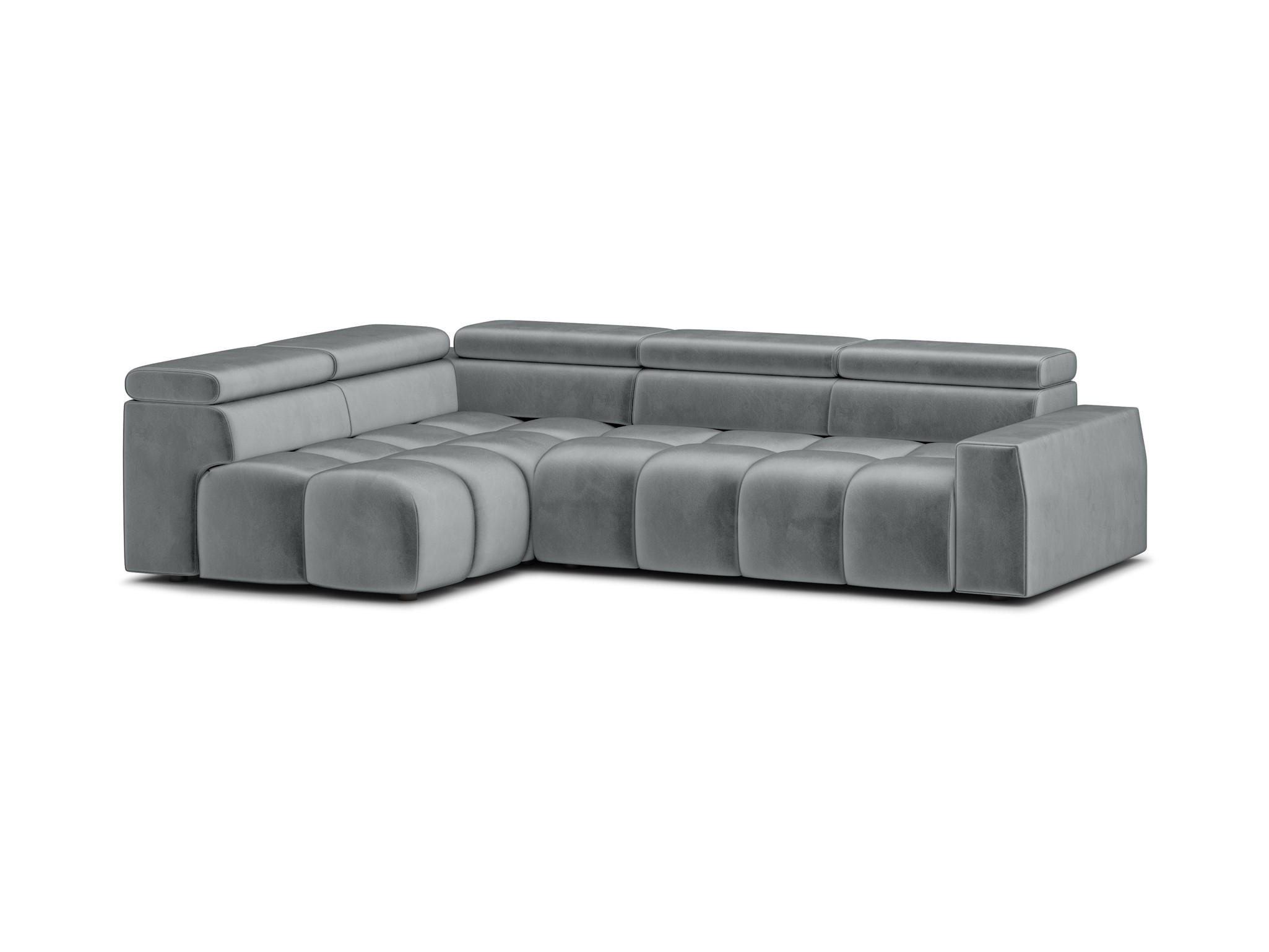 ECKSOFA Darcy - Grau, Holzwerkstoff/Textil (305/210cm) - Fun Möbel