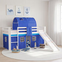HOCHBETT Tunnel 90/200 cm Blau - Blau/Weiß, Holz (90/200cm) - Homestyle4u