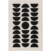 OUTDOORTEPPICH Taro Schwarz/Weiß 160x230 cm - Schwarz, Textil (160/230cm) - benuta Pop