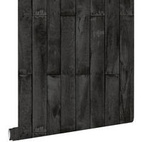 TAPETE Holzoptik 53 cm x 10.05 m - Schwarz, Papier (53/1000cm) - ESTAhome
