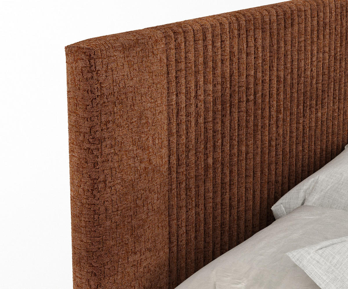 BOXSPRINGBETT Bergamo Kupferfarbe 140/200 cm - Schwarz/Kupferfarben, Holz/Holzwerkstoff (140/200cm) - Maison de Reve
