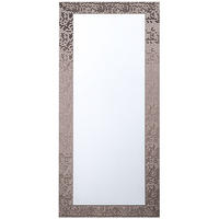 WANDSPIEGEL braun rechteckig 50/130 cm Marans - Braun, Kunststoff (50/130/2cm) - Beliani