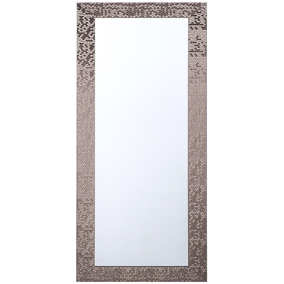 WANDSPIEGEL braun rechteckig 50/130 cm Marans - Braun, Kunststoff (50/130/2cm) - Beliani