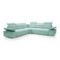 ECKSOFA KORFU Grün 296x296x100 cm - Grün, Textil (296/296cm) - FURNLUX