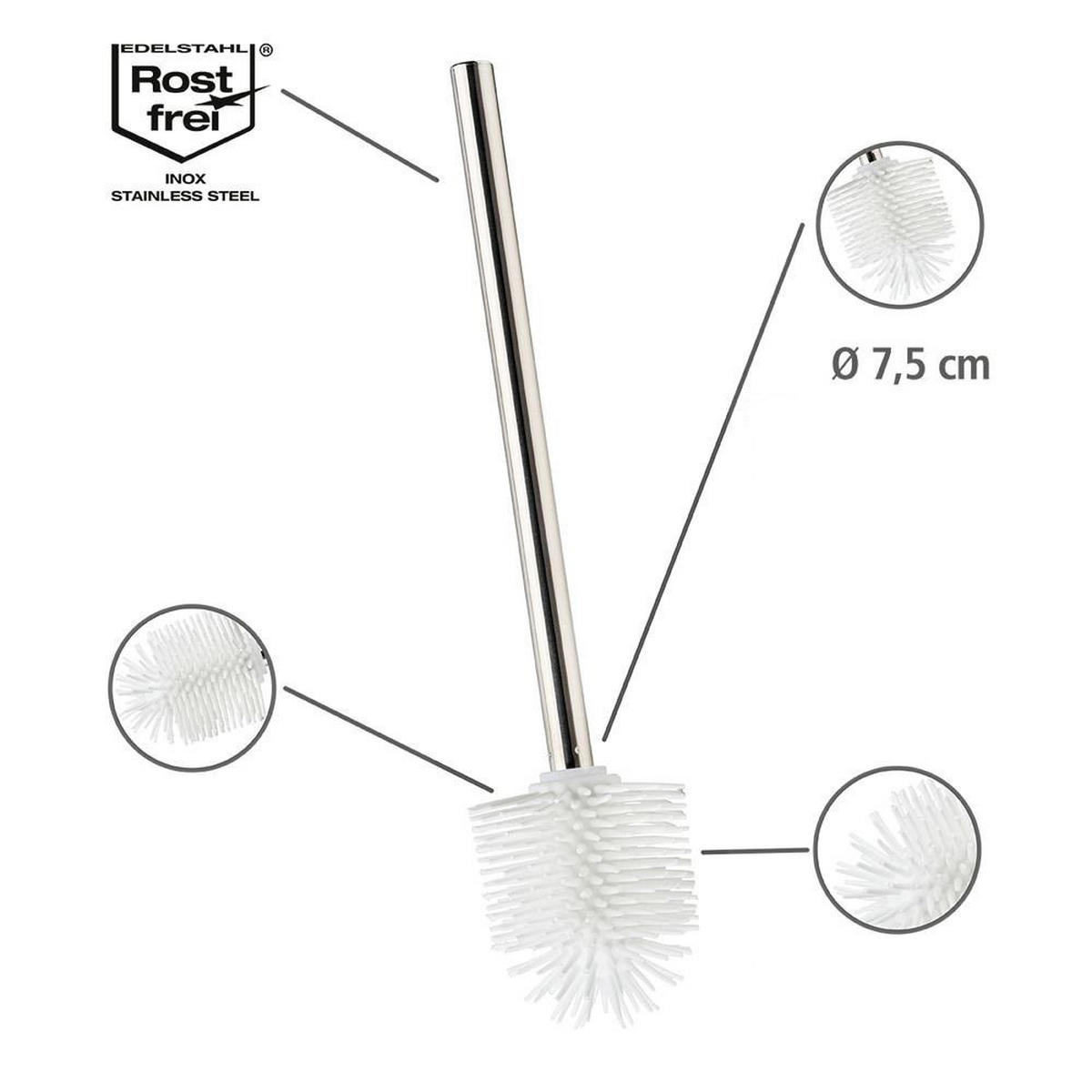 SILIKONPINSEL 7,5/7,5/35 cm - Silberfarben, Metall (7.5/35/7.5cm) - Wenko