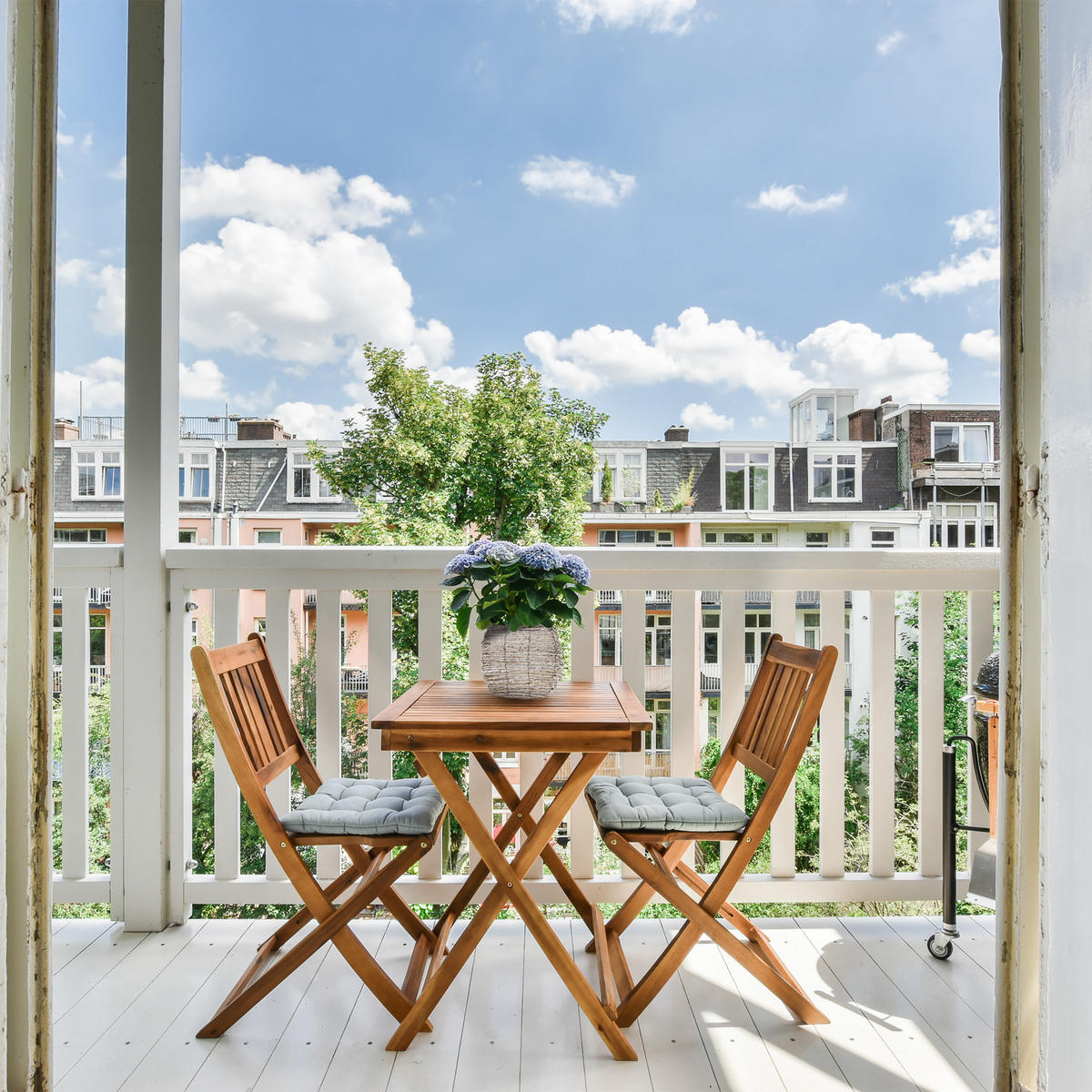 2xBLUMENTOPF - Weiß, Kunststoff/Textil (20/20/20cm) - Relaxdays