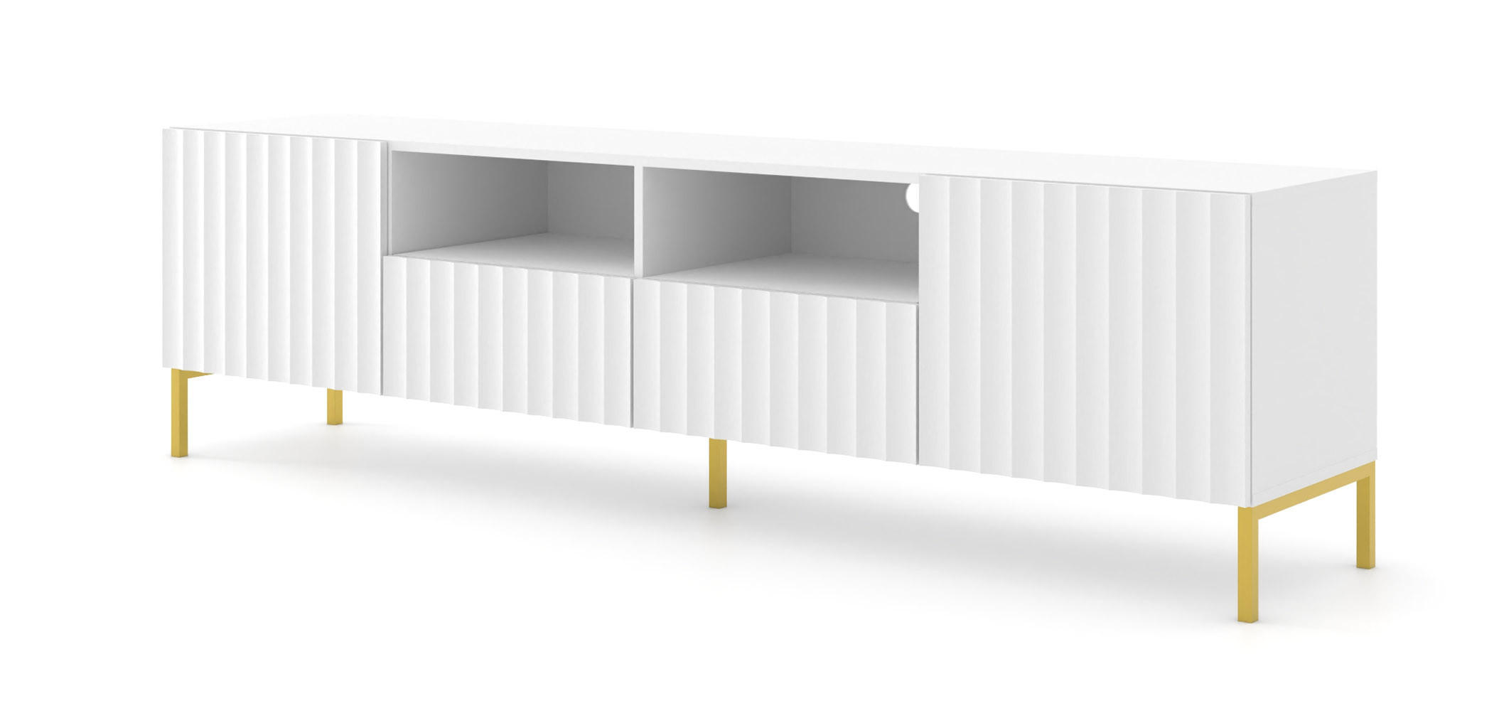 Raumhirsch Furniture TV Weiß 200x56x42 cm