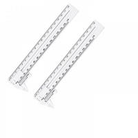 MESSSCHIEBER – Messbereich 0–150 mm und 0–180 mm, Doppelskala, zur Messung von Durchmesser und Dicke, weiß, 2er-Pack - Weiß, Kunststoff (19/4.7/1cm) - DCA