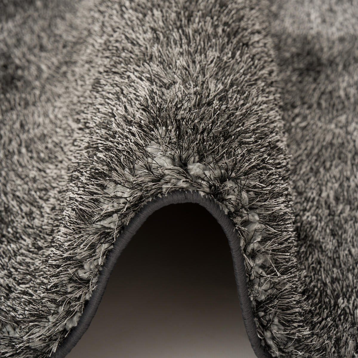 HOCHFLOR SHAGGY TEPPICH LUXUS EMOTION MIX - Anthrazit, Textil (160/160cm) - Snapstyle