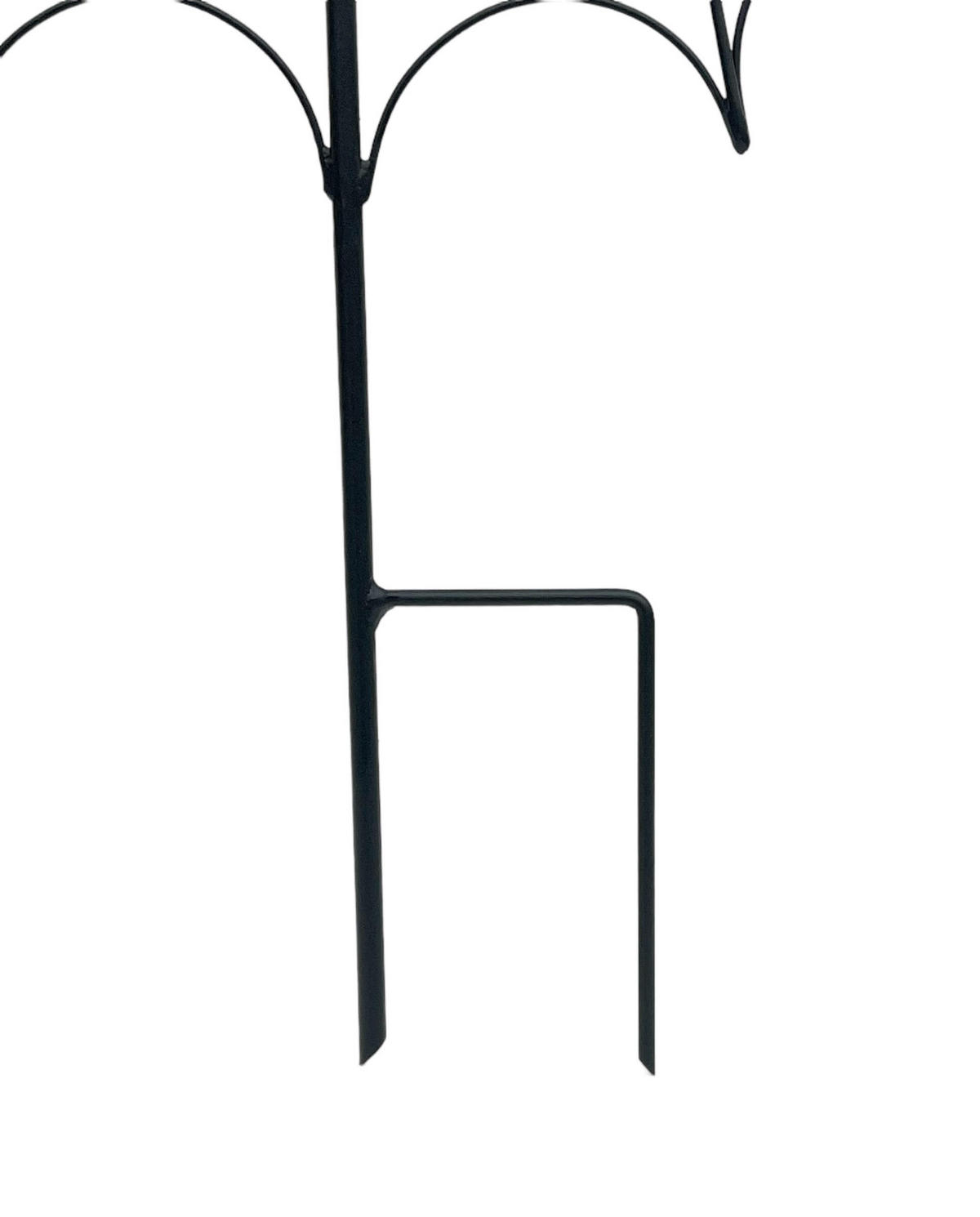 RANKHILFE Garten Metall Schwarz Regenschirm - Schwarz, Metall (48/147/0.6cm) - DanDiBo
