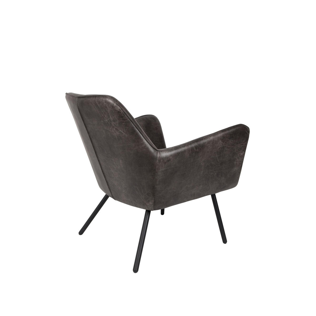 SESSEL Bon Dunkelgrau - Grau, Textil (80/78/76cm) - Housecraft Living
