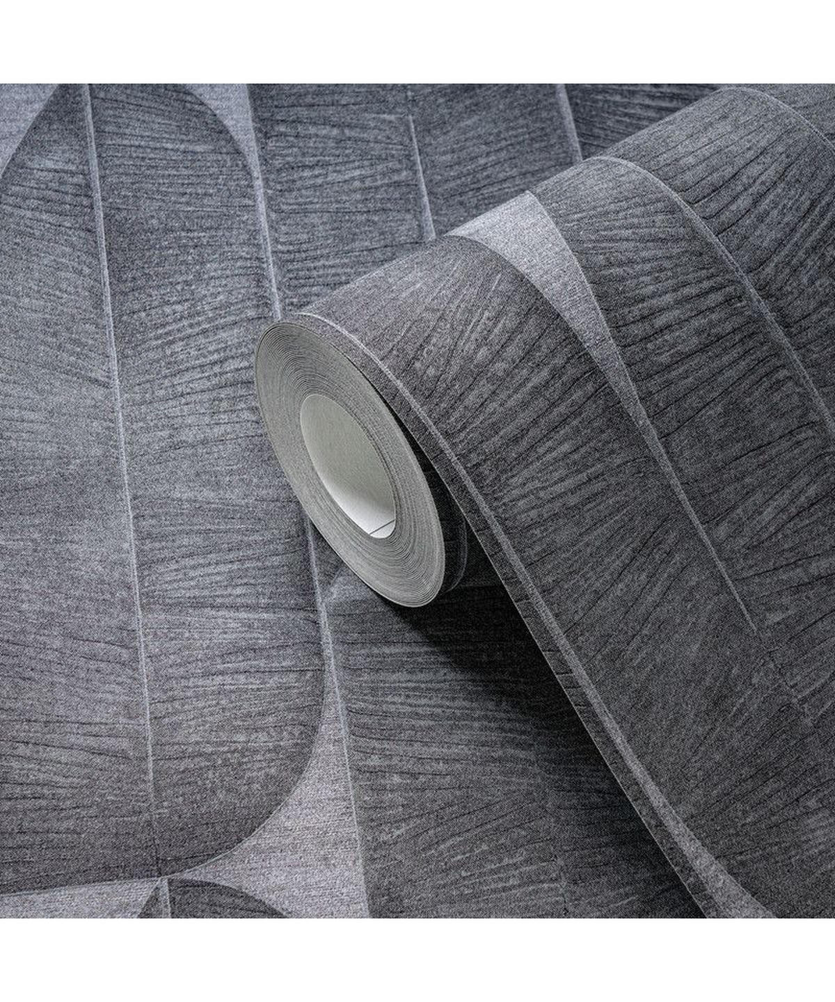 VLIESTAPETE Schwarz 53/1005 cm - Schwarz, Textil (53/1cm) - KUNSTLOFT