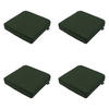 SITZKISSEN Canvas 40/40 cm 4er-Set - Waldgrün, Textil (40/7/40cm) - Madison