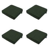 SITZKISSEN Canvas 40/40 cm 4er-Set - Waldgrün, Textil (40/7/40cm) - Madison