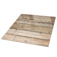 TISCHPLATTE 50x50 cm – Holzwand - Braun, Glas (50/50/0.4cm) - Wallfluent