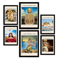 POSTER Set Mit 6 Salvador Dali Sammlung A3 & A4 Rahmenlos - Klar, Papier (29/3cm) - Nacnic