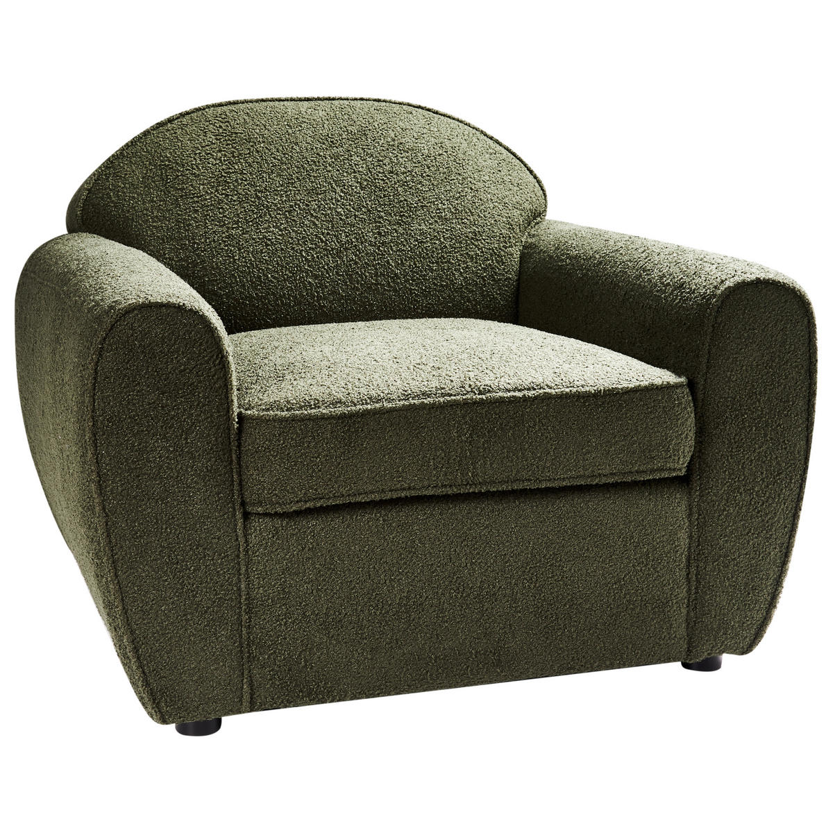 SESSEL Dunkelgrün Ellede - Dunkelgrün, Textil (93/73/90cm) - Beliani