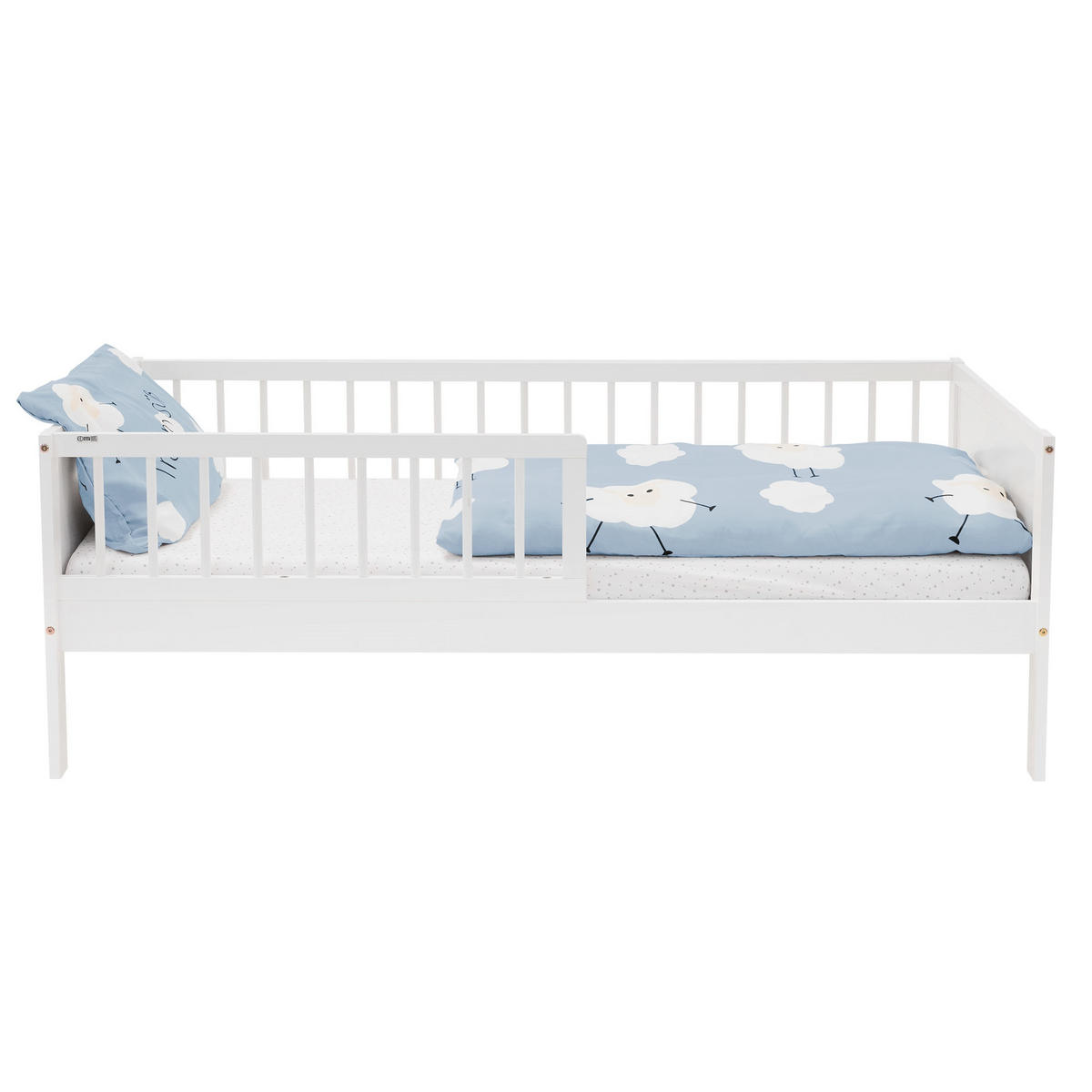 KINDERBETT 80x160 cm Weiß - Weiß, Holz (80/160cm) - ML-DESIGN