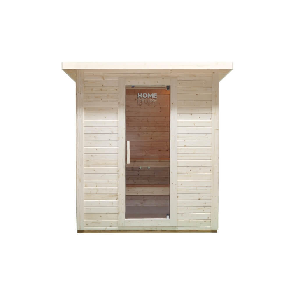 SAUNAHAUS TALO L - Größe: L - Braun, Holz (42/220/30cm) - Home Deluxe