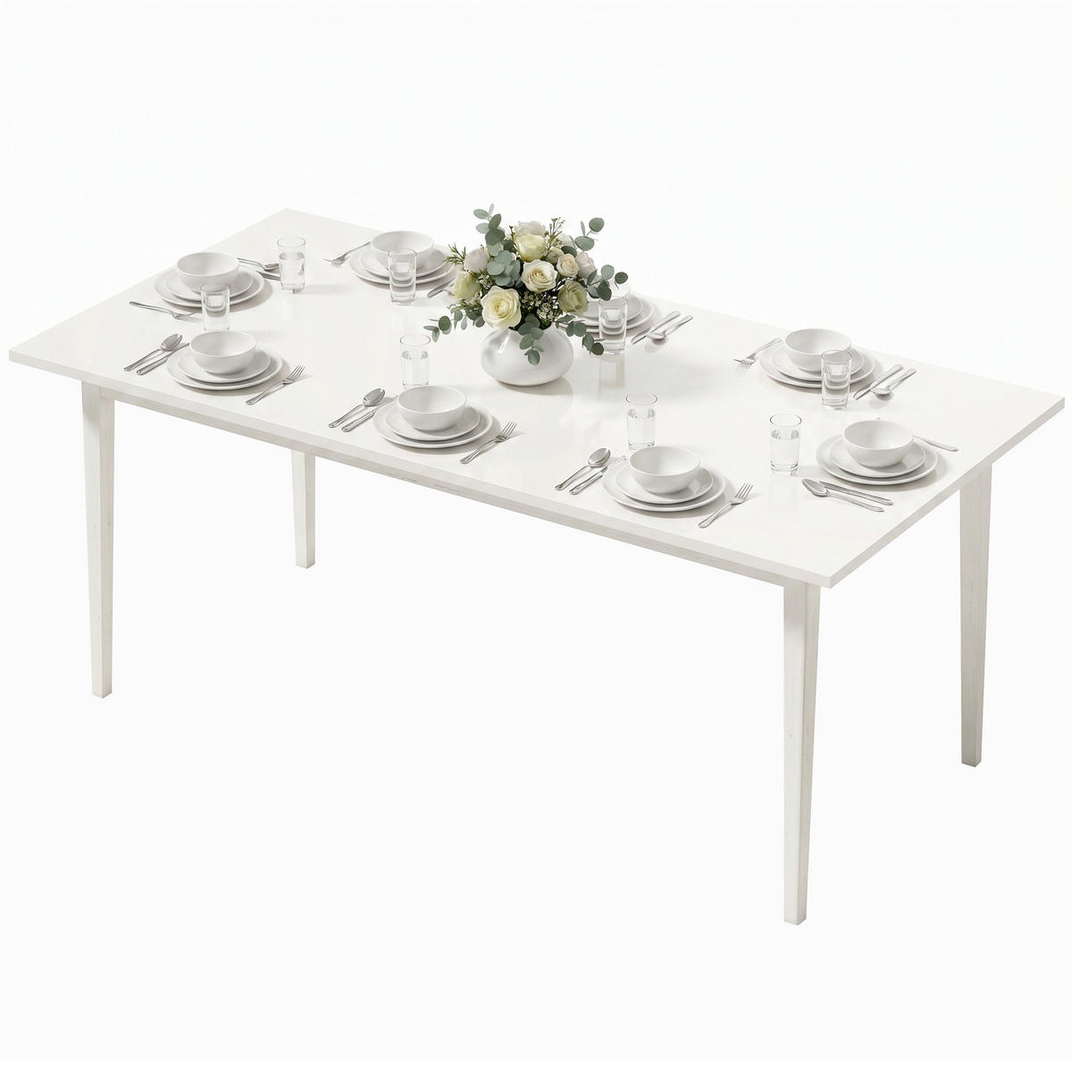 ESSTISCH Creme 180/90/76 cm - Creme, Holz/Holzwerkstoff (180/90/76cm) - PANGIVO