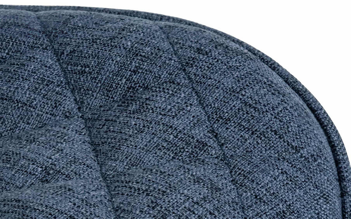 BARHOCKER 2er Set Stoff blau - Blau, Textil/Metall (48/81/54cm) - CLP