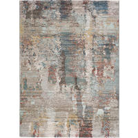 WEBTEPPICH Mehrfarbig Amira 140/200 cm - Pastellblau/Beige, Naturmaterialien/Textil (140/200cm) - Atticgo