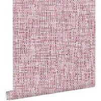 TAPETE Leinen-Optik 53 cm x 10.05 m - Pink, Papier (53/1000cm) - ESTAhome