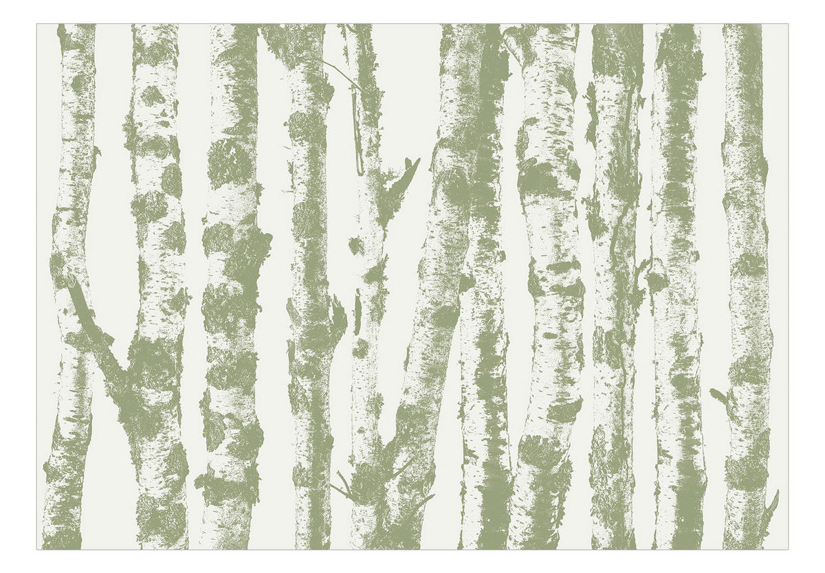 VLIESTAPETE Grün 100/70 cm - Grau/Grün, Textil (100/1cm) - KUNSTLOFT