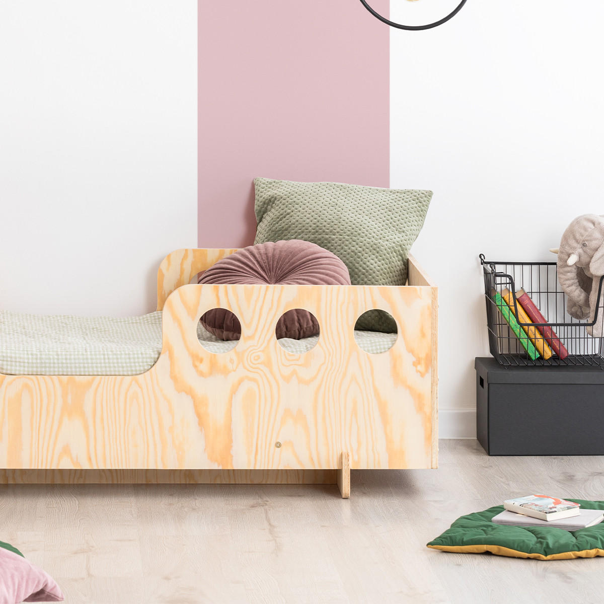 POSTEL 90/190 Anaïs Přírodní dřevo - hnědá, dřevo (90/190cm) - Petits-meubles