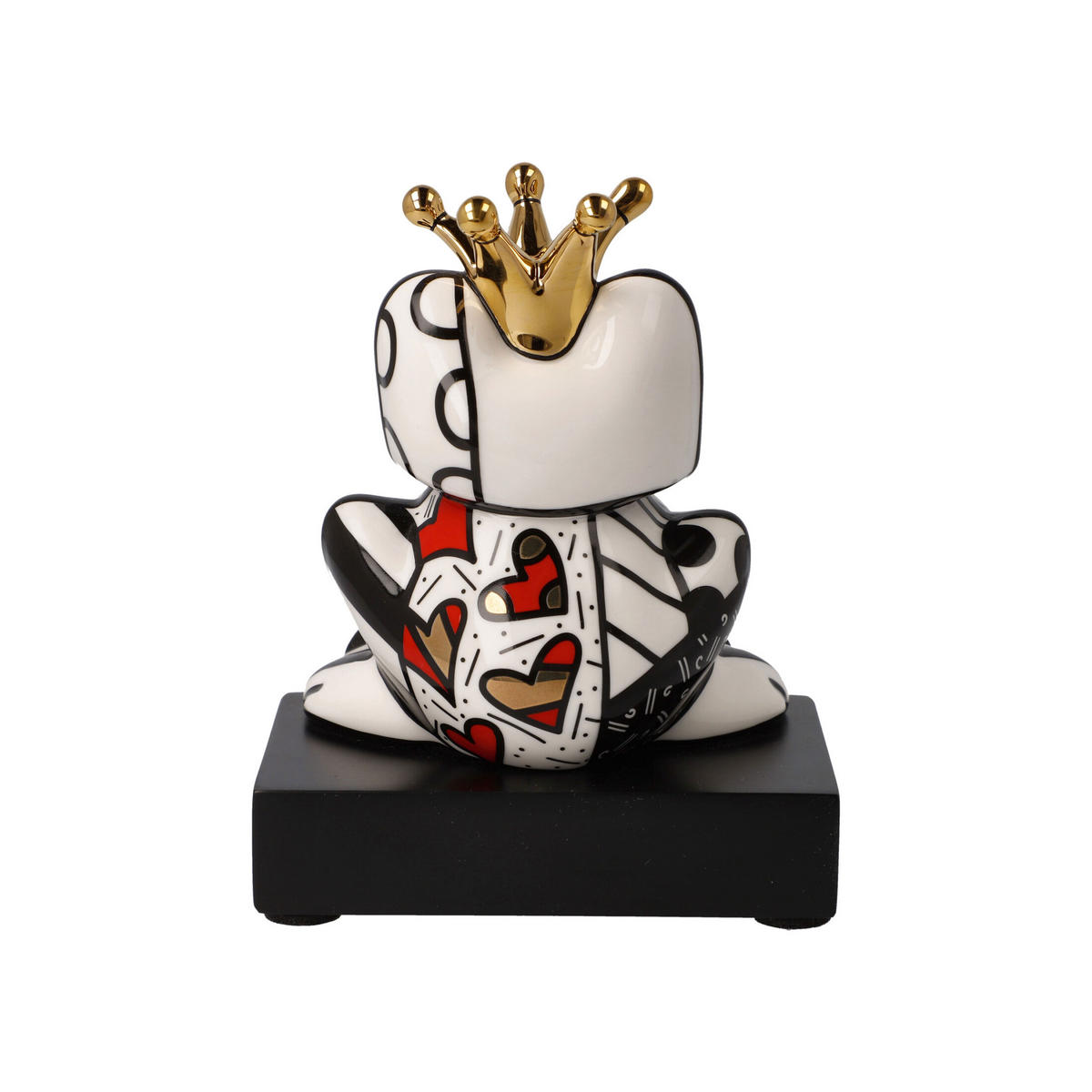 DEKOFIGUR Romero Britto - Golden Prince, Pop Art, Porzellan, Bunt, 14.5 cm - Multicolor, Keramik (7.5/14.5/11.5cm) - Goebel