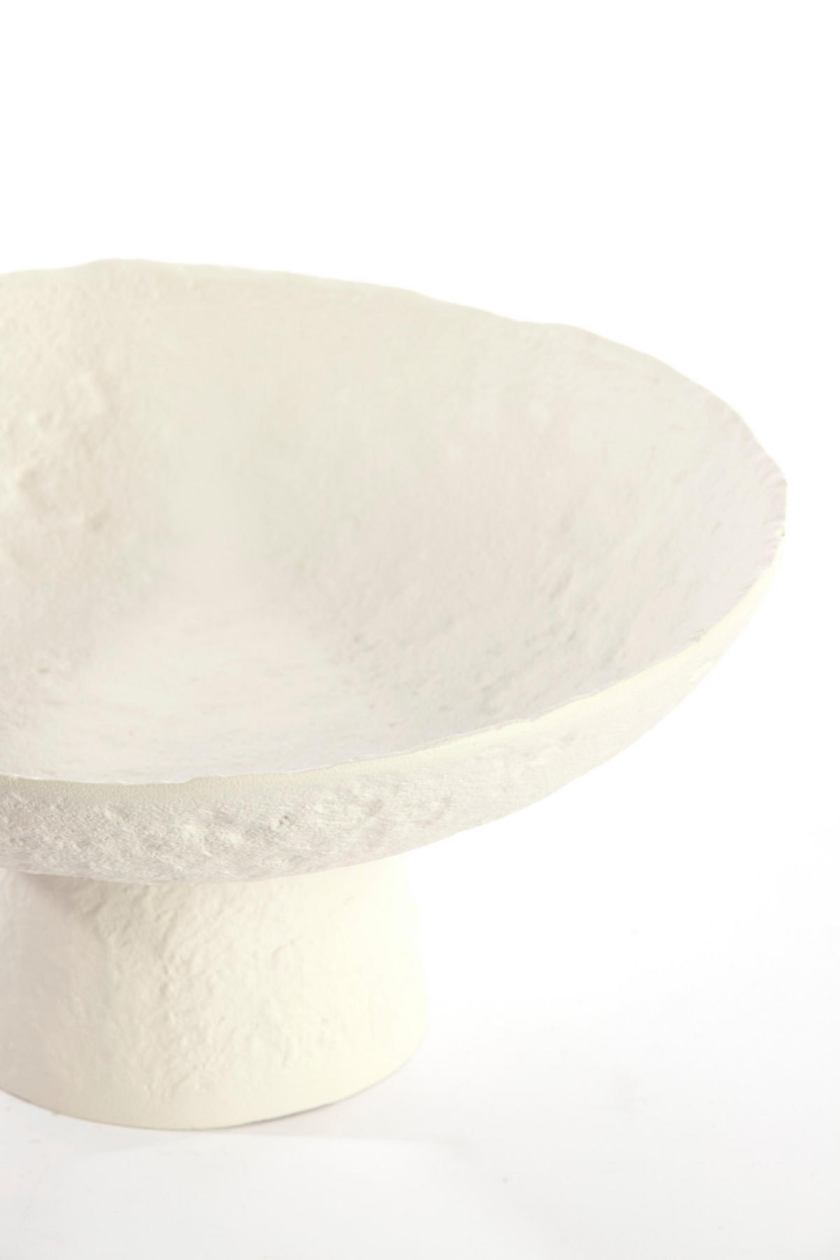 SCHALE Ota Weiß Ø31/15,5 cm - Weiß, Metall (31/15.5cm) - Light & Living