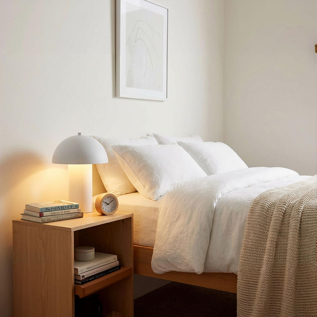 LED TISCHLEUCHTE Retro Weiß - Weiß, Metall (20/20/26cm) - Nowa