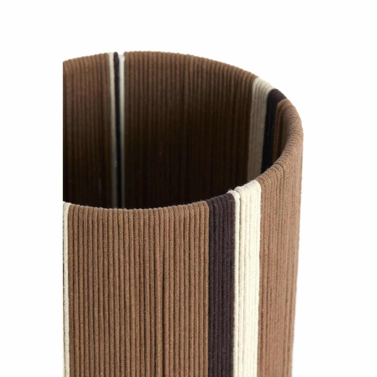 LAMPENSCHIRM Medan Braun 20/20/30 cm - Braun, Textil (20/20/30cm) - Light & Living