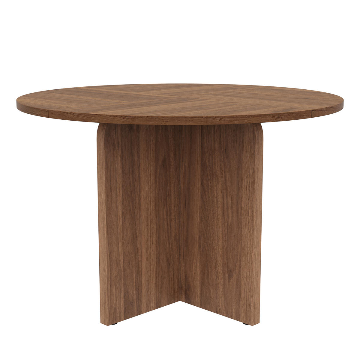 ESSTISCH Rund 120cm Walnuss Skandinavisch Modern - Walnussfarben, Holzwerkstoff (120/120/75cm) - FLIEKS