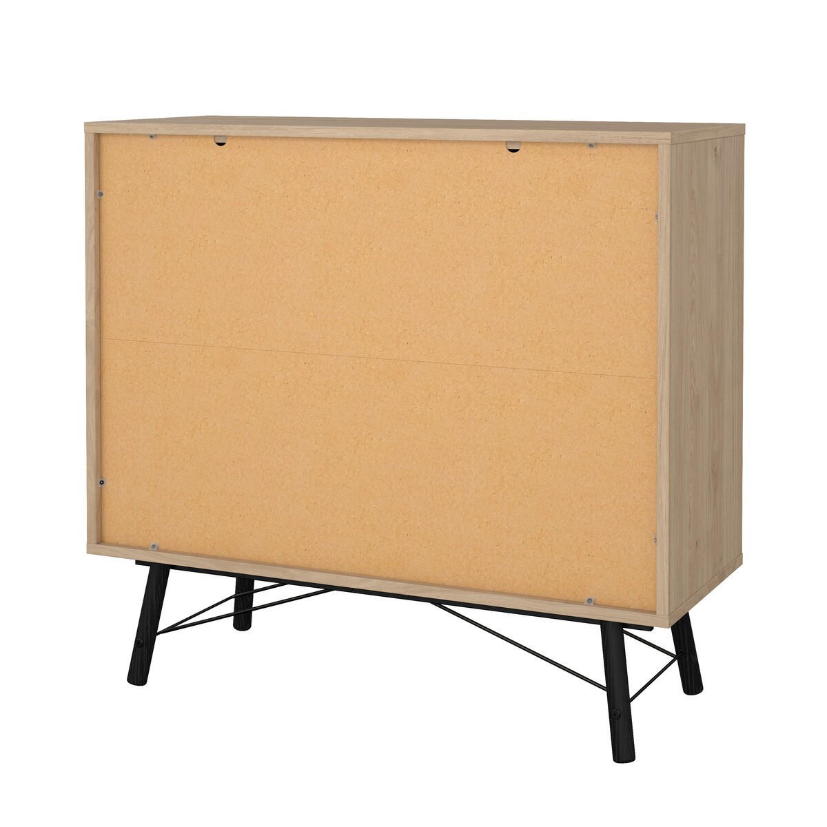 DOPPELTE Kommode mit 6 Schubladen mit Metallgestell joyce 101,8/40,1/94,8 cm - Zwetschgeholzfarben, Holzwerkstoff (40.1/94.8/101.8cm) - Calicosy